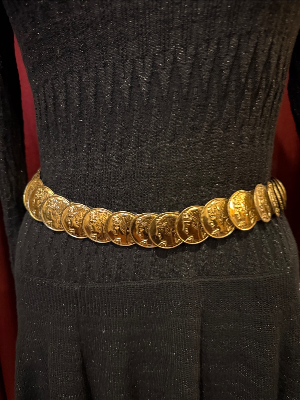Gold Coin Link Waist Belt